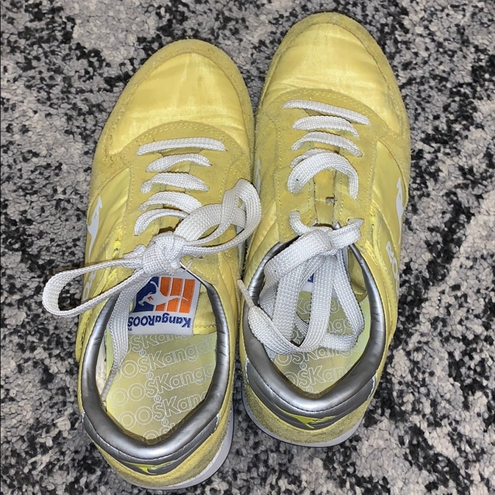 Yellow Kangaroo Tennis Shoes